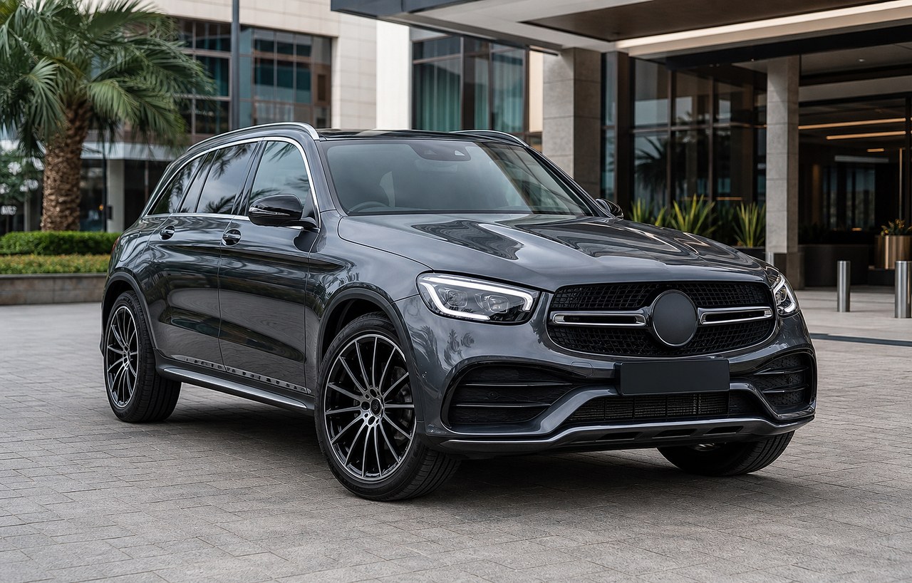 Representative Mercedes-Benz GLC 250 AMG class SUV for executive car hire requests